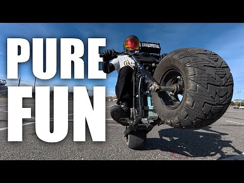 This Mini Bike Wheelies By Itself: Wheelie Fun Bike Review