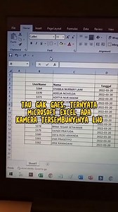 485K views · 10K reactions | Cara mengeluarkan kamera tersembunyi di Microsoft Excel . Mau tutorial seputar Microsoft Office lainnya? Follow instagram: https://www.instagram.com/tipsanakkuliah/ | Ilmu Networking | Facebook