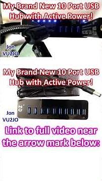 My Brand New 10 Port USB Hub with Active Power!