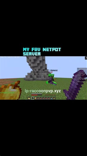 My fav cracked netpot server! ❤️🔥||best.pvp server in Minecraft|| #minecraft #pojavlauncher #viral
