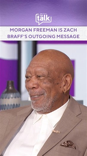 Everyone calls Zach Braff just to hear Morgan Freeman 😂#morganfreeman #zachbraff #outgoing #voicemail | The Talk