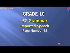 Grade 10 6C Grammar Reported Speech - Commands and Requests - Exercise C