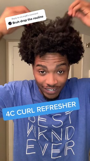 4C Curl Refresher Tutorial for White Guy with 4C Hair