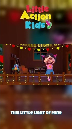 This Little Light of Mine 🎶 | Kids Action Dance #Shorts