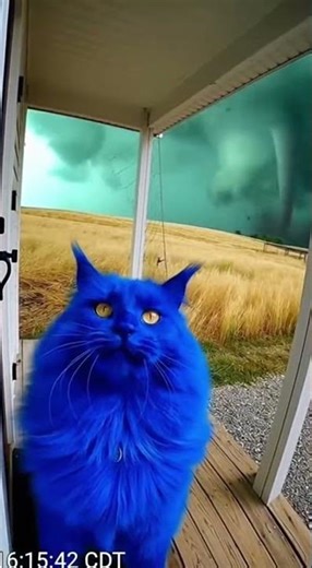 Cat Pulled by Tornado Winds and Thrown Against Wall — Caught on CCTV