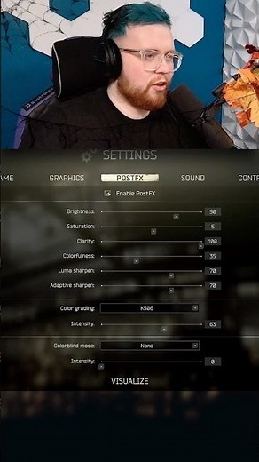 Use these PostFx Settings for better Night Vision in Escape from Tarkov