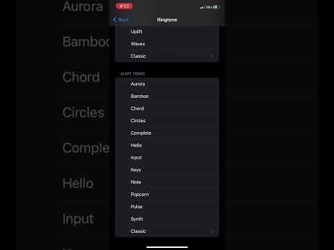 iPhone ringtones in reversed.