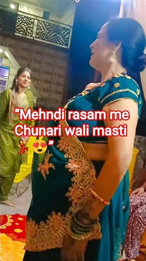 “Mehndi rasam me sabse pyara moment 😍 Chunari dance 💃”