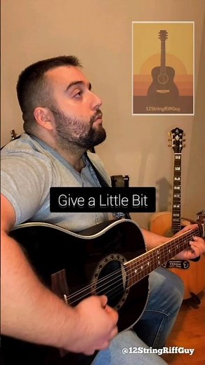 Give a little bit (How to play with chords) - Supertramp. 12 string version 🎸🤘