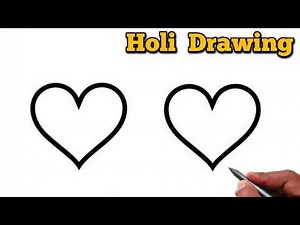 How to Draw Beautiful Drawing For Holi | Holi Special Drawing