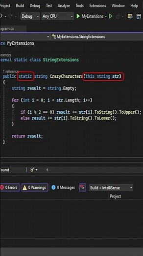 How to use extensions in C# #programming #extensions