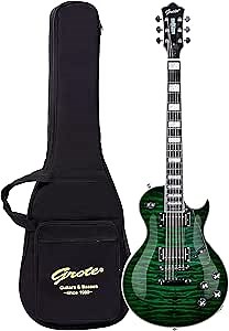Grote LPS-003 Solid Body Electric Guitar Coils Splitting with Gigbag(Green)