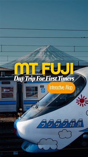 Mt. Fuji Day Trip for first-timers with interactive MAP. 🔥 #japantravel #mtfuji #fyp #shorts