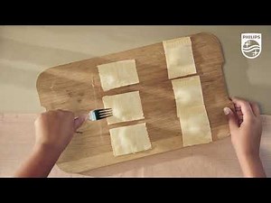 Philips Pasta and Noodle Maker HR2375/13 - Ricotta Spinach Ravioli with Sage Butter