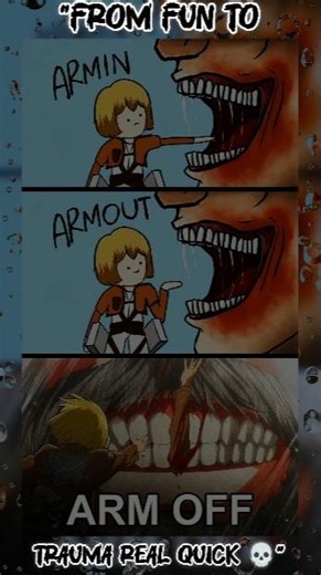 Arm In vs Arm Out… Until It’s ARM OFF 💀 | Attack on Titan Meme #shorts #viral #anime