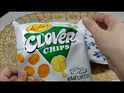 LESLIE'S CLOVER CHIPS HAM & CHEESE CORN SNACKS