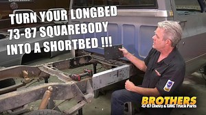 Squarebody 73-87 GM Truck Longbed to Shortbed Chassis Conversion Kit