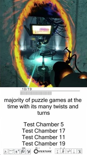 Portal Ranking Test Chamber Overview #shorts