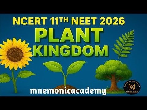 Plant kingdom - tricks / mnemonics / easy way to remember n retain ..👍🏻👍🏻