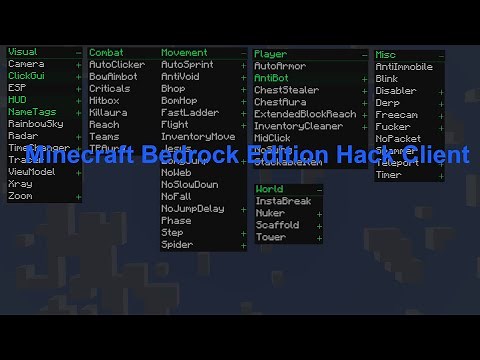 New Minecraft Bedrock Edition Hack Client: Bom Client