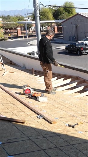 Building a Roof Cricket to Direct Water to Scuppers