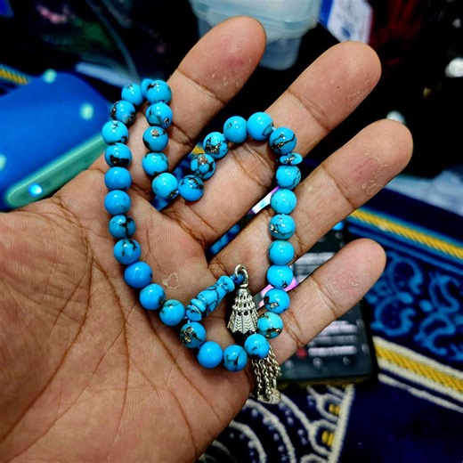 Turquoise Prayer Beads Tasbih 33 Beads Muslim Rosary Subhah Tasbeeh 7 Mm - Etsy
