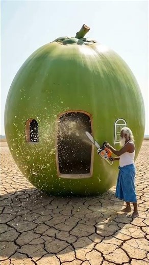 wouldman crupt coconut 🍋coconut house 🏡 #shortvideo #viral #trending