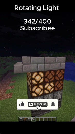 I Made a ROTATING LIGHT in Minecraft! 💡🔄 #Minecraft #Shorts