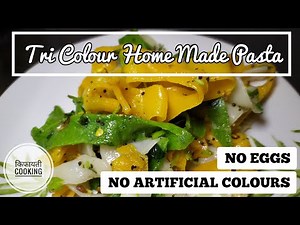 Tri Colour Home Made Pasta | All Natural Colours | Kifayati Cooking | Budget Recipe