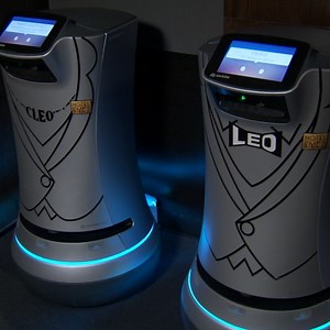 68K views · 117 reactions | Guests at this hotel will have their room service delivered by robots named Leo and Cleo! | Localish | Facebook