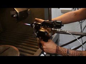 Combustion Wire Coating - Wirejet 98 with Thumb Trigger Wire Feed. [HD]