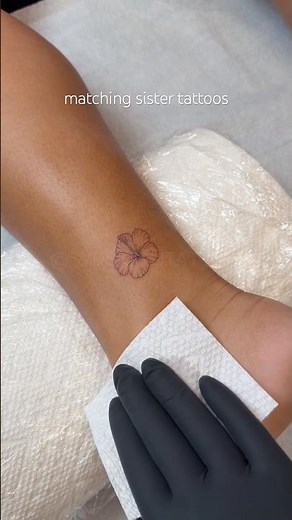 Matching Sister Tattoos 🌺