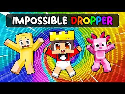 Mongo Becomes a BABY In IMPOSSIBLE RAINBOW DROPPER Challenge In Minecraft!