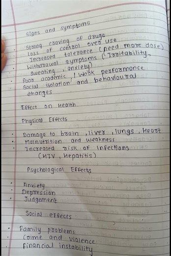 Write note on drug addiction and drug substance abuse #viral