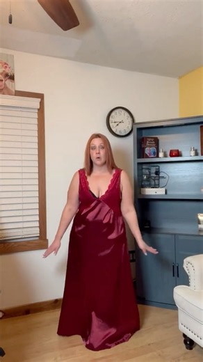 Amazon Told Me This Was XL... But I Have Questions? #plussize Try on Satin Night Dress