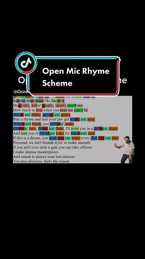 Open Mic, creator is ‘Ocean Waves’ on YouTube #eminem #rap #openmic #rhyme #rhymescheme #kendricksucks