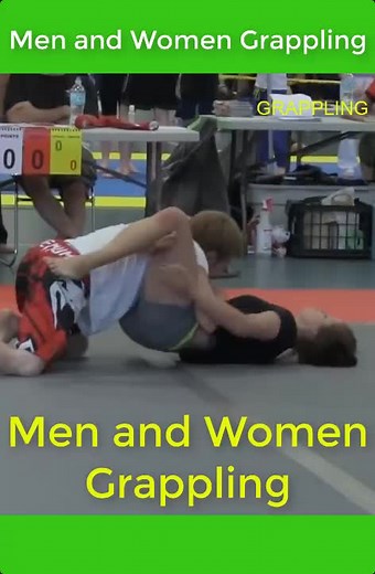 Women and Men grappling 5