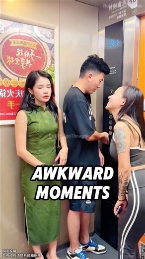 Awkward moments in the elevator