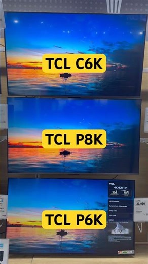 TCL C6K Vs P8K Vs P6K, 55” 4k Tvs Under ₹40k