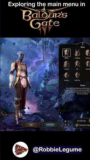 What's hiding in the #baldursgate3 Character Creation Screen?
