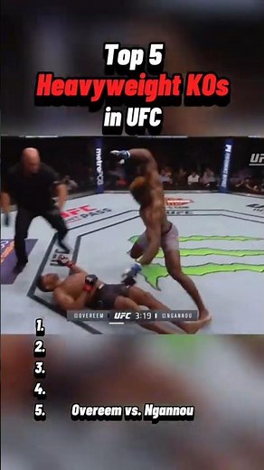 Top 5 HEAVYWEIGHT Knockouts in UFC History 💥