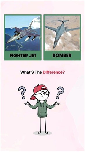 Fighter Jet vs. Bomber: What’s the Real Difference? ✈️💥
