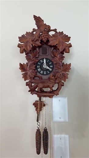 Restored Vintage German Black Forest Cuckoo Clock – Fox & Raven Sour Grapes Clock