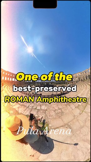 1.4K views · 52 reactions | Pula Arena is one of the best preserved Roman Amphitheatre ❤️ #croatia #pula #arena #amphitheater #roman #insta360 #insta360x3 #pulacroatia #istria #adriaticsea #adriatic #croatiatravel #balkans #traveldestination #vacation #fyp #fypシ゚ #europe #travel #shadowsworld #reels #fbreels #video #facebookreels #instagramreels | Shadow's World - Foodtravelandmore | Facebook