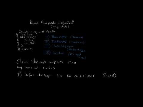 Proof of correctness for algorithms