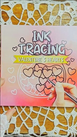 Valentine’s Hearts Ink Tracing | Bold & Easy Tracing Book | Flip Through