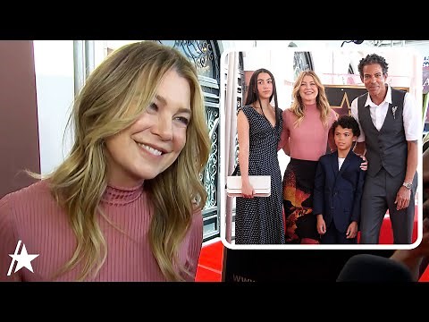 Ellen Pompeo Poses In RARE Family Photo At Walk Of Fame Ceremony