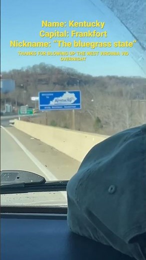 Kentucky Welcome sign and facts! (Thanks for the views on West Virginia!)