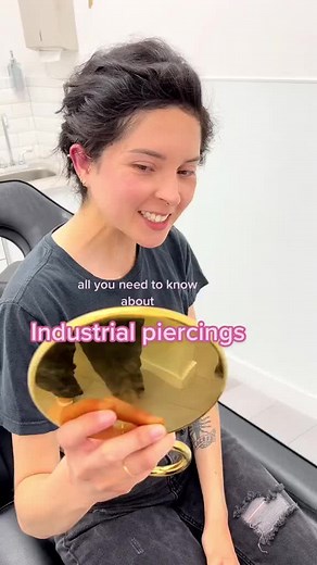 847K views · 2.2K reactions | 5 Industrial Piercing Facts #reels #industrialpiercing #earpierced #earpiercing #piercing #pierced #piercingaftercare #aftercaretips | Lulu Ave Jewelry • Styling • Piercing | Facebook