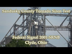 Clyde, Ohio Federal Signal 2001-SRNB Siren Test 9-3-22